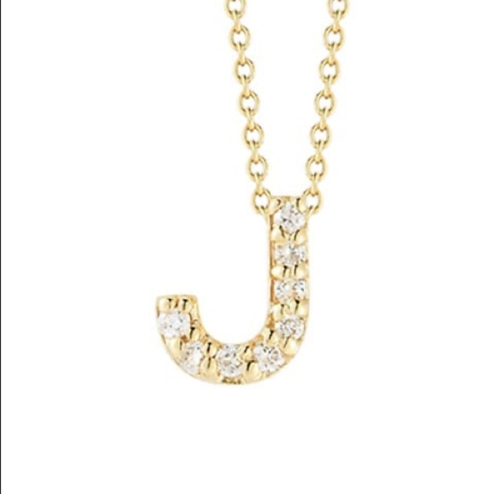 Roberto Coin Tiny Treasures Letter J 18K Yellow Gold